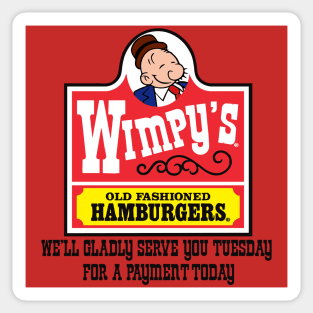 Wimpy's Old Fashioned Burgers Sticker